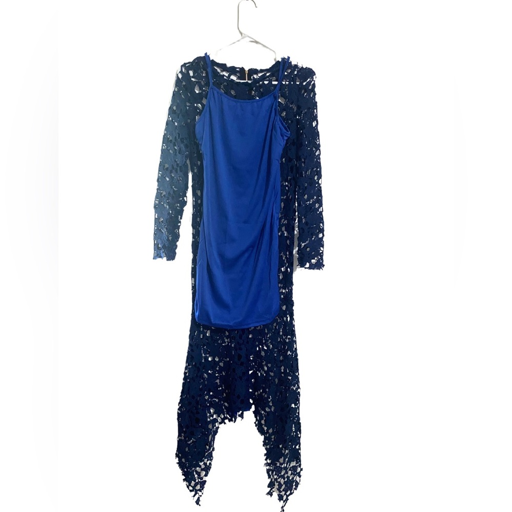 Blue Two Piece Dress